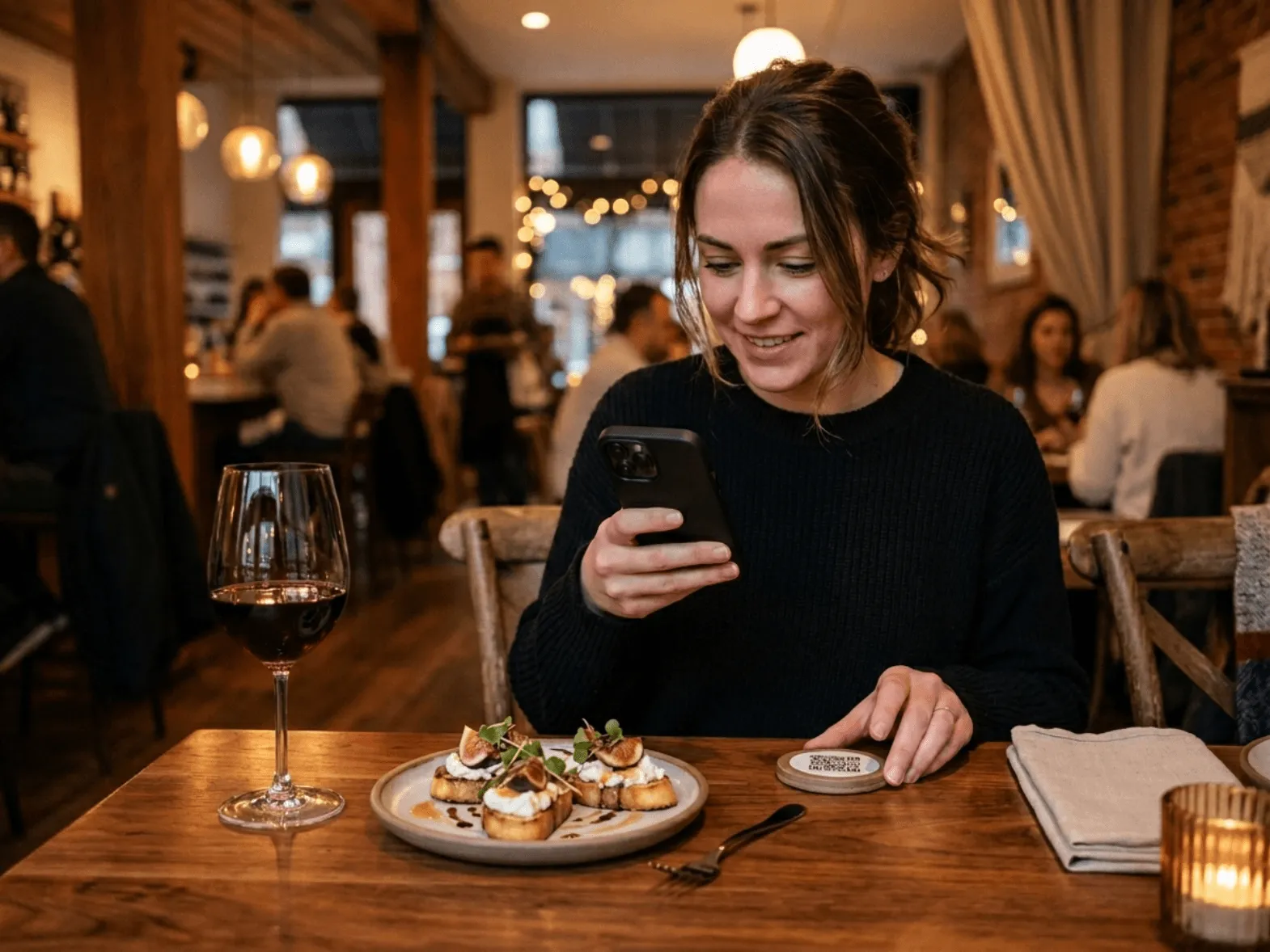 Person using a smartphone